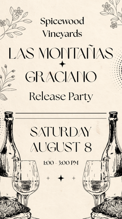 Las Montañas & Estate Graciano Release Party